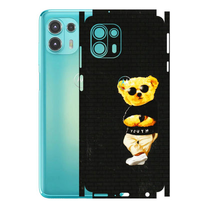 Motorola Phone Skins (All Models) - Classy Teddy Bear - 3D Embossed Finish (L-116) Motorola Moto Edge 20 Fusion