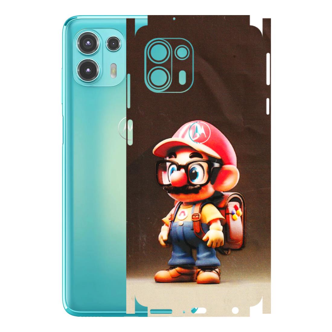 Motorola Phone Skins (All Models) - Little Mario - 3D Embossed Finish (L-119) Motorola Moto Edge 20 Fusion