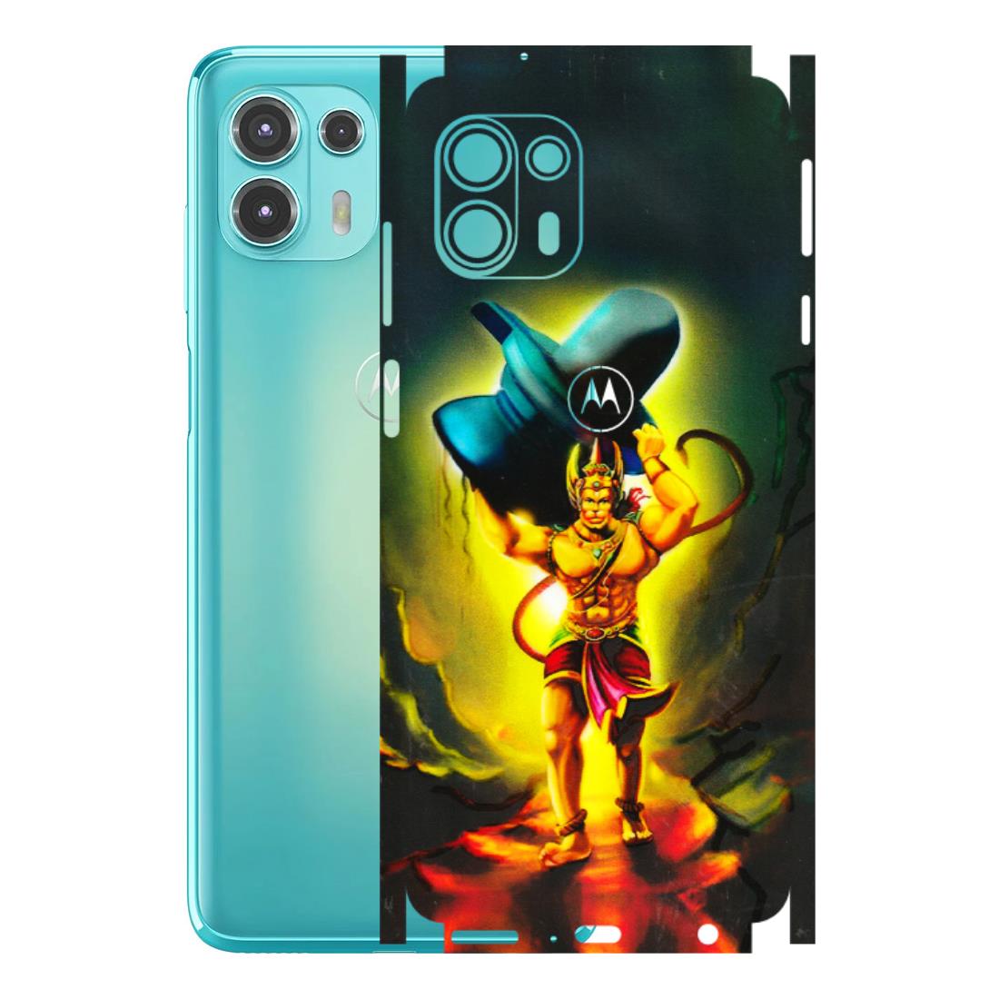 Motorola Phone Skins (All Models) - Hanuman Ji - 3D Embossed Finish (L-128) Motorola Moto Edge 20 Fusion