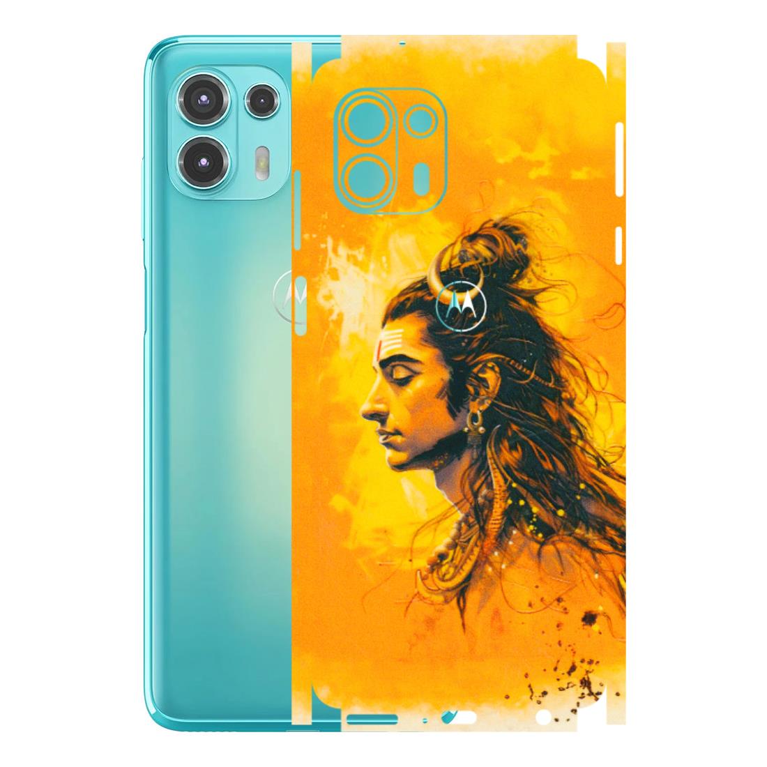 Motorola Phone Skins (All Models) - Shiv Shakti - 3D Embossed Finish (L-14) Motorola Moto Edge 20 Fusion