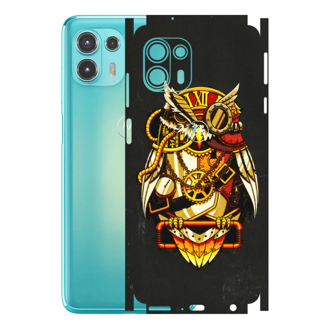 Motorola Phone Skins (All Models) - Classy Smart Owl - 3D Embossed Finish (L-144) Motorola Moto Edge 20 Fusion