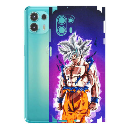 Motorola Phone Skins (All Models) - Goku Purple Anime - 3D Embossed Finish (L-147) Motorola Moto Edge 20 Fusion
