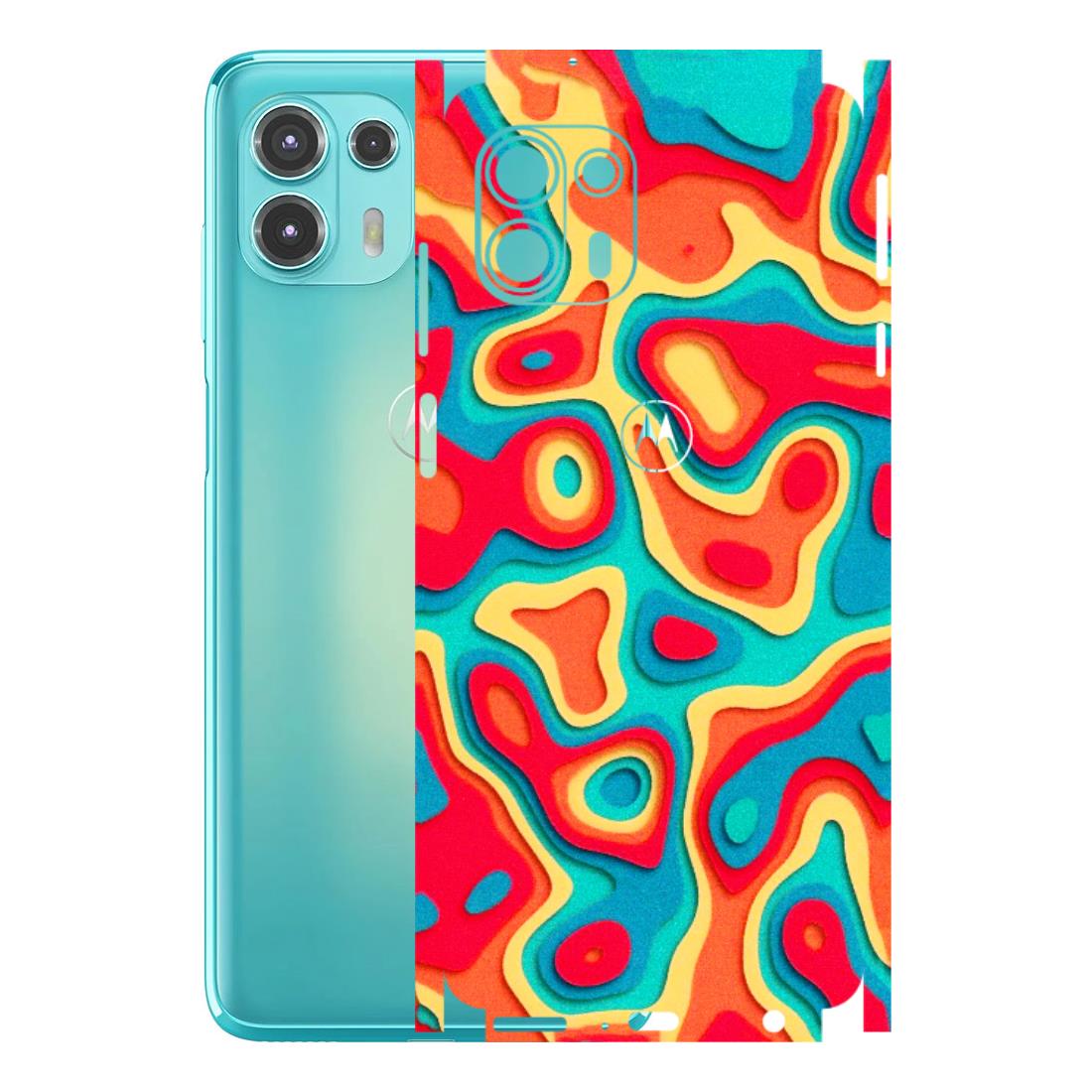 Motorola Phone Skins (All Models) - Abstract Swirl - 3D Embossed Finish (L-150) Motorola Moto Edge 20 Fusion