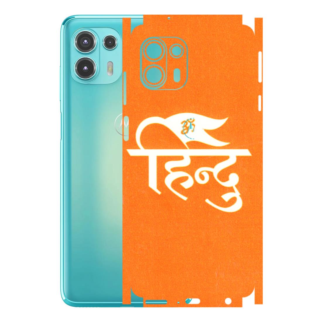 Motorola Phone Skins (All Models) - Hindu Kesari - 3D Embossed Finish (L-154) Motorola Moto Edge 20 Fusion