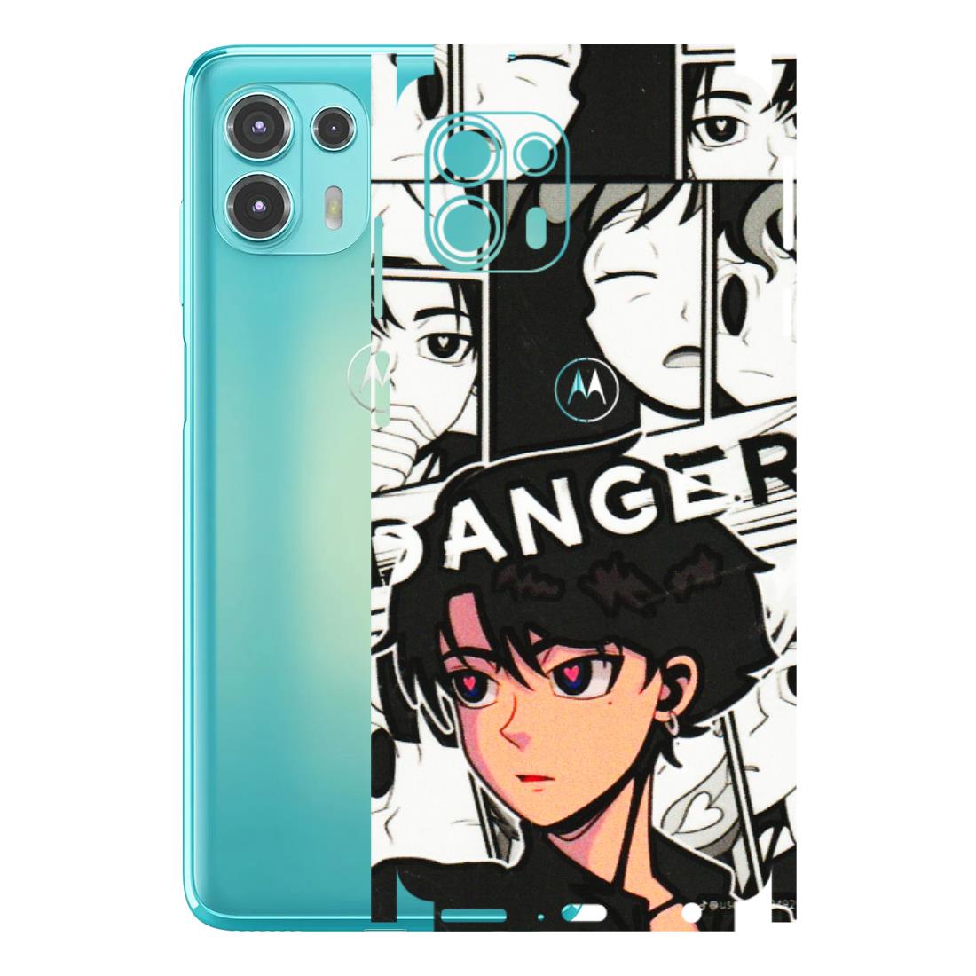 Motorola Phone Skins (All Models) - Danger Anime - 3D Embossed Finish (L-155) Motorola Moto Edge 20 Fusion