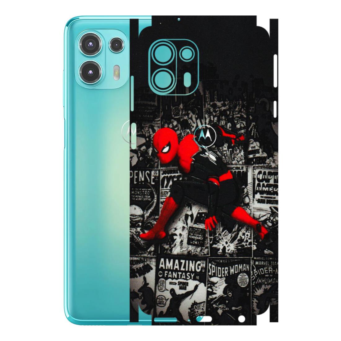 Motorola Phone Skins (All Models) - SpiderMan New - 3D Embossed Finish (L-162) Motorola Moto Edge 20 Fusion