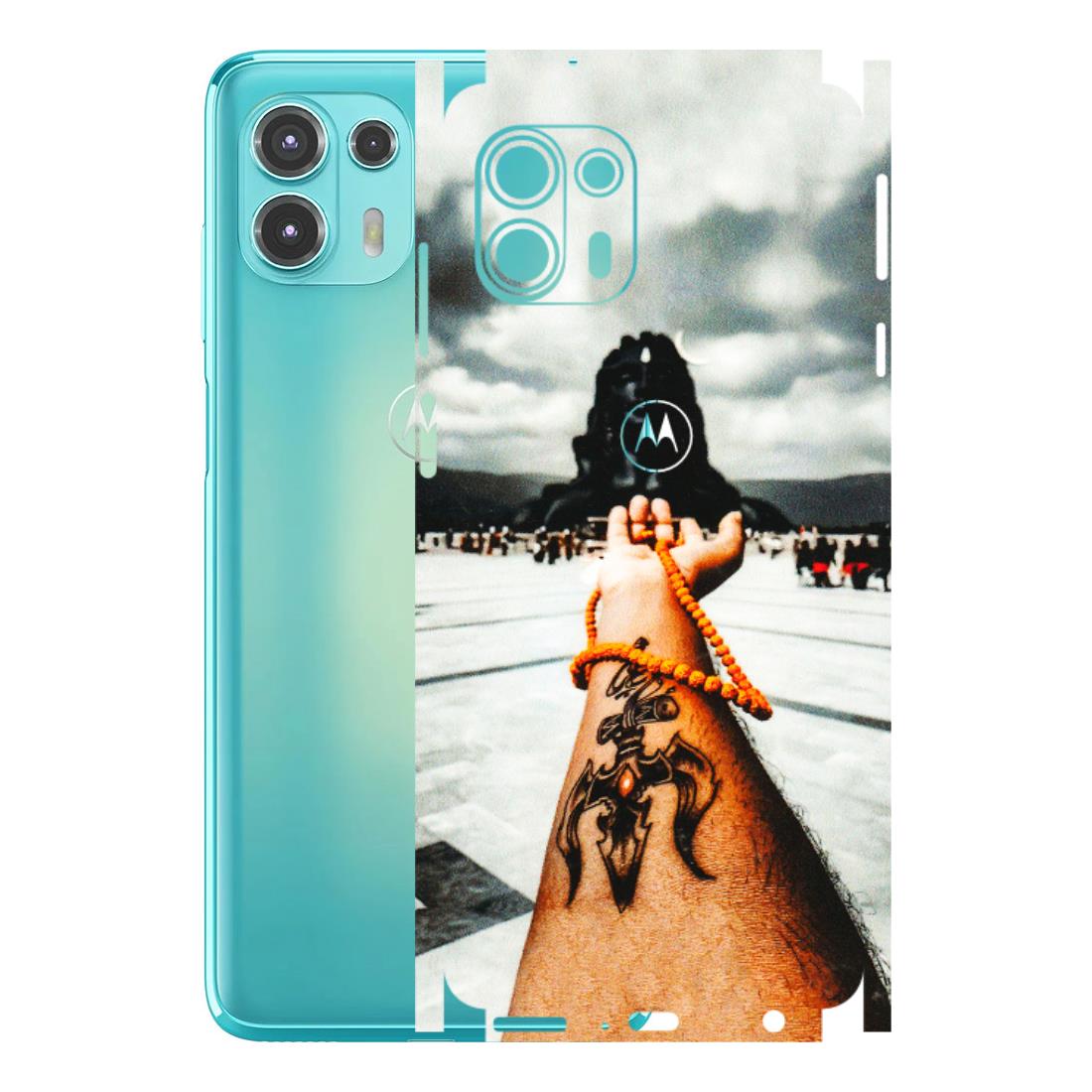 Motorola Phone Skins (All Models) - Jai Adiyogi Mahakaal - 3D Embossed Finish (L-164) Motorola Moto Edge 20 Fusion