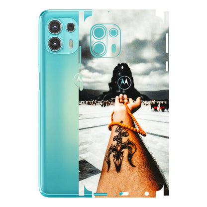 Motorola Phone Skins (All Models) - Jai Adiyogi Mahakaal - 3D Embossed Finish (L-164) Motorola Moto Edge 20 Fusion