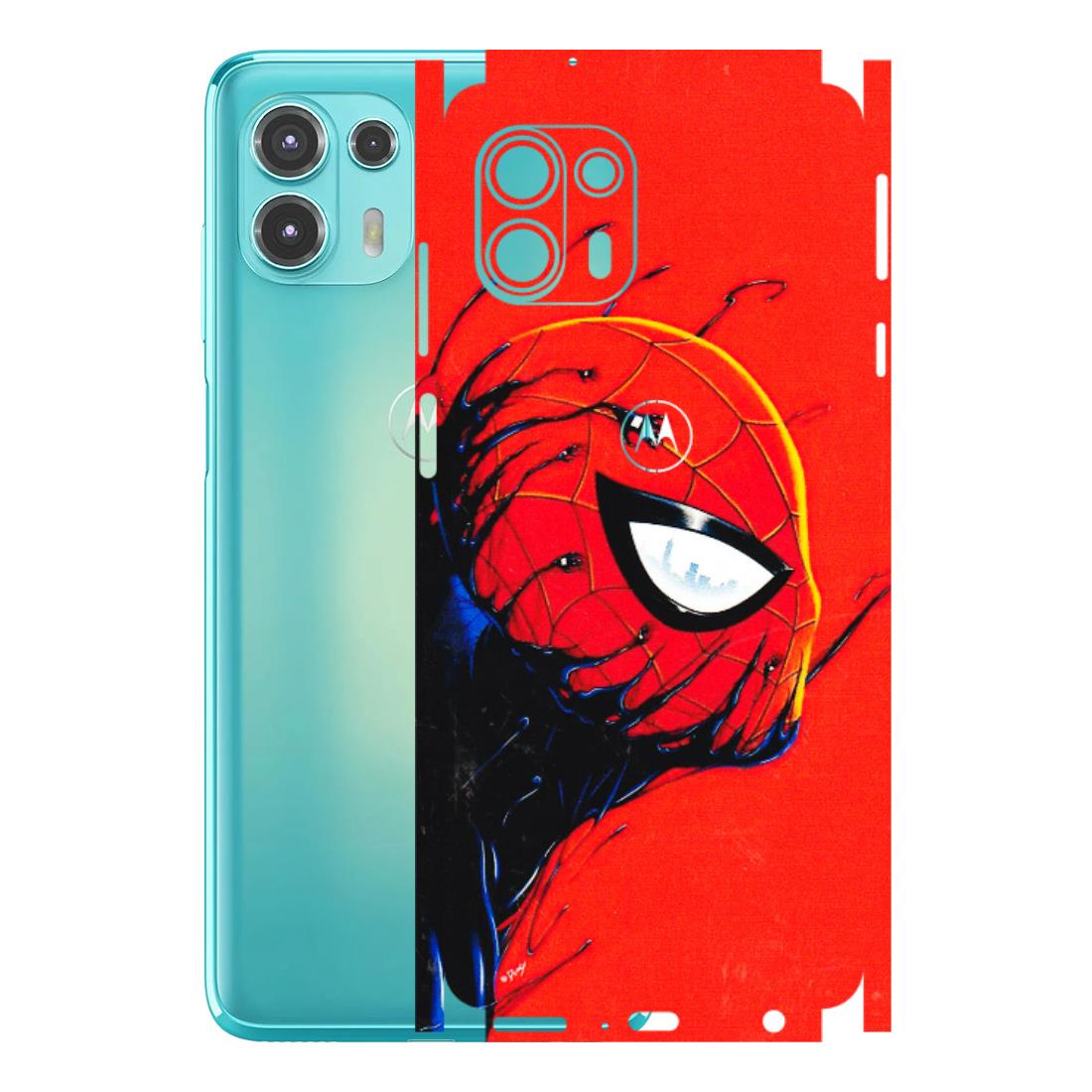 Motorola Phone Skins (All Models) - Spiderman Face Venom - 3D Embossed Finish (L-165) Motorola Moto Edge 20 Fusion