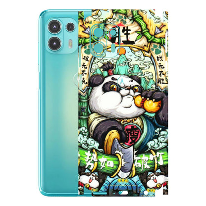 Motorola Phone Skins (All Models) - Royal Rich Panda - 3D Embossed Finish (L-170) Motorola Moto Edge 20 Fusion