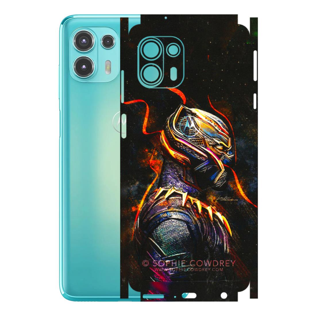 Motorola Phone Skins (All Models) - Black Panther - 3D Embossed Finish (L-190) Motorola Moto Edge 20 Fusion