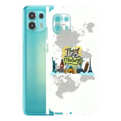 Motorola Phone Skins (All Models) - Travel Therapy - 3D Embossed Finish (L-199) Motorola Moto Edge 20 Fusion