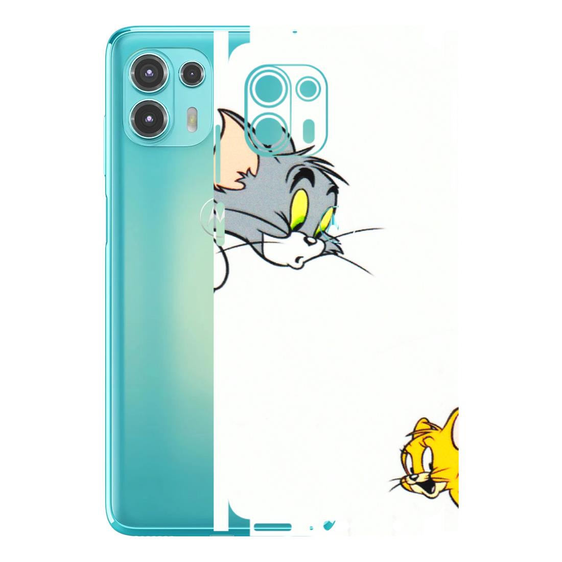 Motorola Phone Skins (All Models) - Cute Tom And Jerry - 3D Embossed Finish (L-220) Motorola Moto Edge 20 Fusion