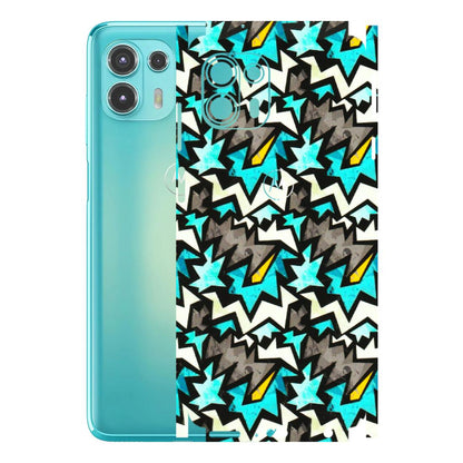 Motorola Phone Skins (All Models) - Funky Zig Zag - 3D Embossed Finish (L-223) Motorola Moto Edge 20 Fusion