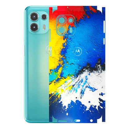 Motorola Phone Skins (All Models) - Acrylic Paint Spill - 3D Embossed Finish (L-229) Motorola Moto Edge 20 Fusion