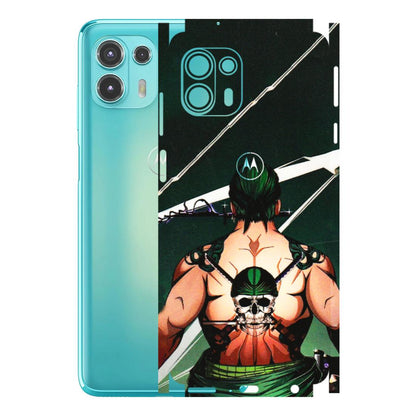 Motorola Phone Skins (All Models) - Zoro Anime - 3D Embossed Finish (L-23) Motorola Moto Edge 20 Fusion