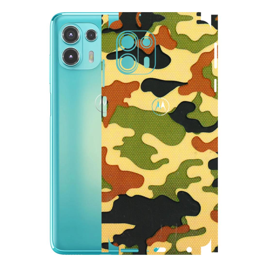 Motorola Phone Skins (All Models) - Indian Military - 3D Embossed Finish (L-234) Motorola Moto Edge 20 Fusion