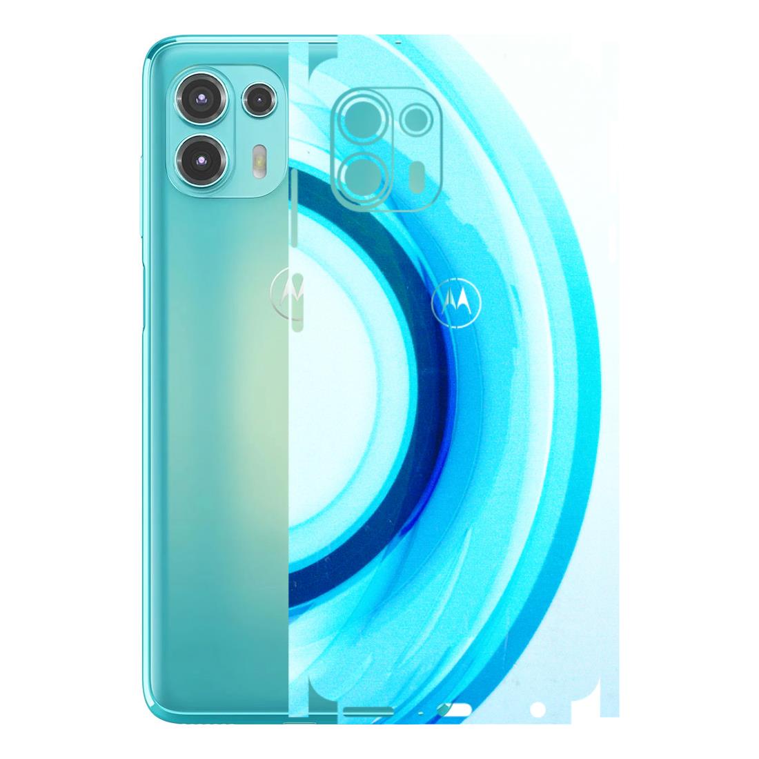 Motorola Phone Skins (All Models) - The Blue Curve - 3D Embossed Finish (L-244) Motorola Moto Edge 20 Fusion