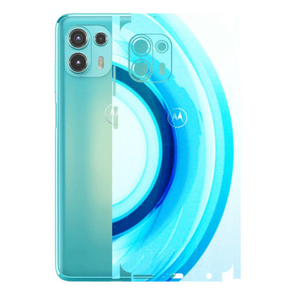 Motorola Phone Skins (All Models) - The Blue Curve - 3D Embossed Finish (L-244) Motorola Moto Edge 20 Fusion