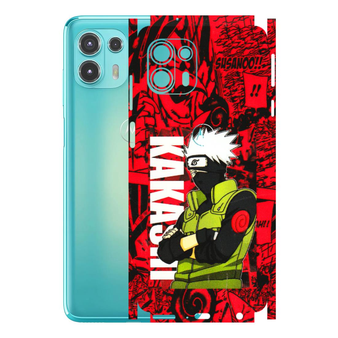 Motorola Phone Skins (All Models) - Kakashi Red Anime - 3D Embossed Finish (L-251) Motorola Moto Edge 20 Fusion
