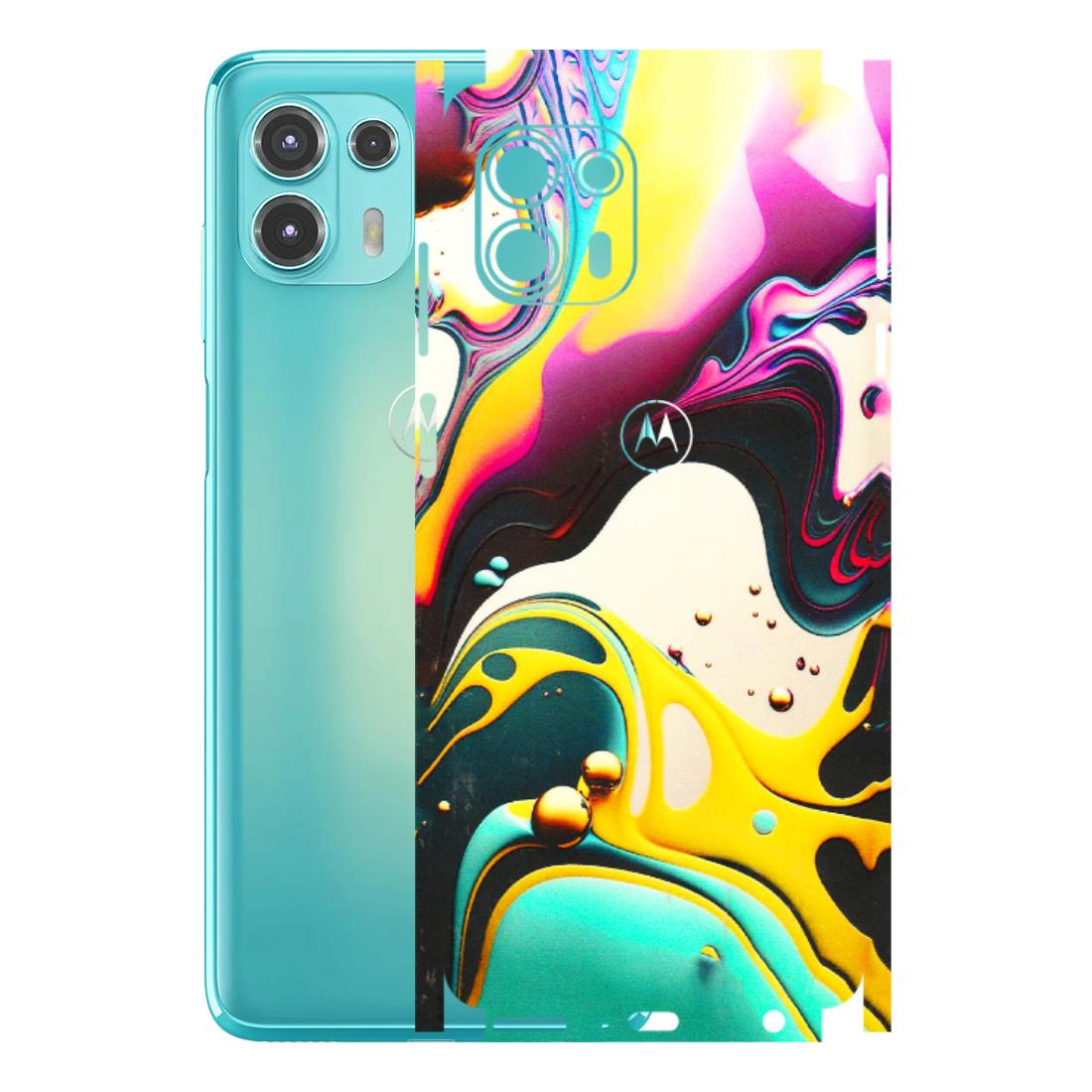 Motorola Phone Skins (All Models) - Multicolor Abstract pattern - 3D Embossed Finish (L-254) Motorola Moto Edge 20 Fusion