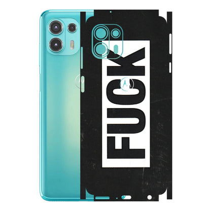 Motorola Phone Skins (All Models) - The F Word - 3D Embossed Finish (L-255) Motorola Moto Edge 20 Fusion
