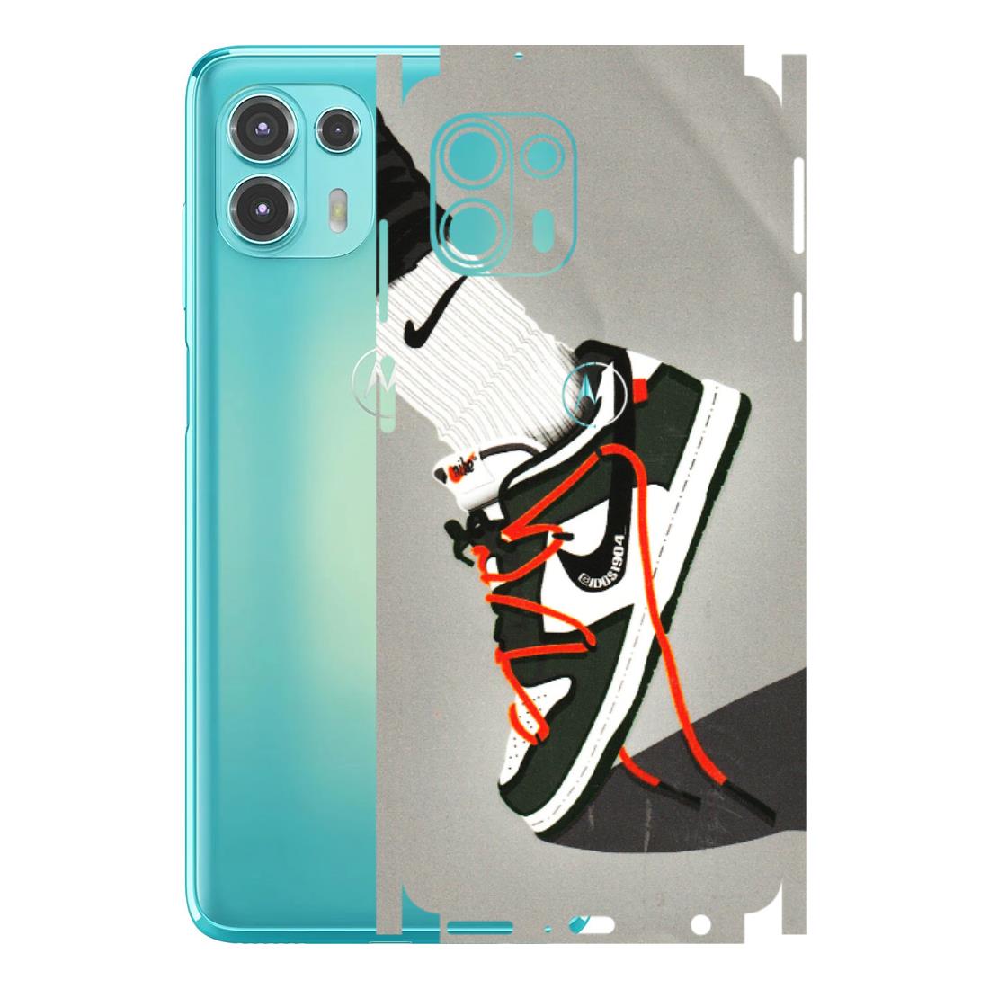Motorola Phone Skins (All Models) - New Grey Sneaker - 3D Embossed Finish (L-261) Motorola Moto Edge 20 Fusion