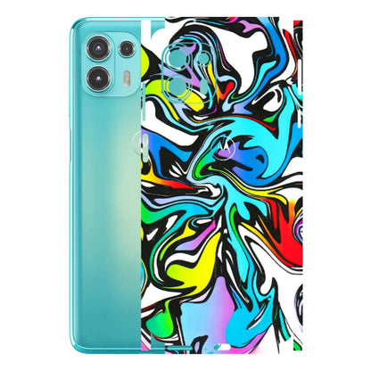 Motorola Phone Skins (All Models) - Abstract Colour Paints - 3D Embossed Finish (L-271) Motorola Moto Edge 20 Fusion