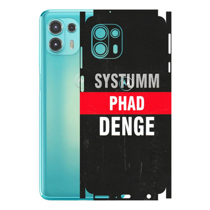 Motorola Phone Skins (All Models) - Systumm Phad Denge - 3D Embossed Finish (L-278) Motorola Moto Edge 20 Fusion