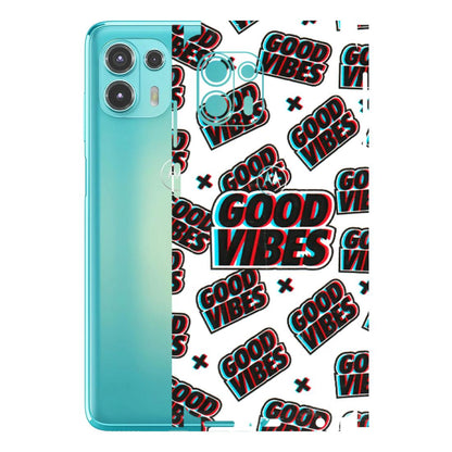 Motorola Phone Skins (All Models) - Good Vibes - 3D Embossed Finish (L-282) Motorola Moto Edge 20 Fusion