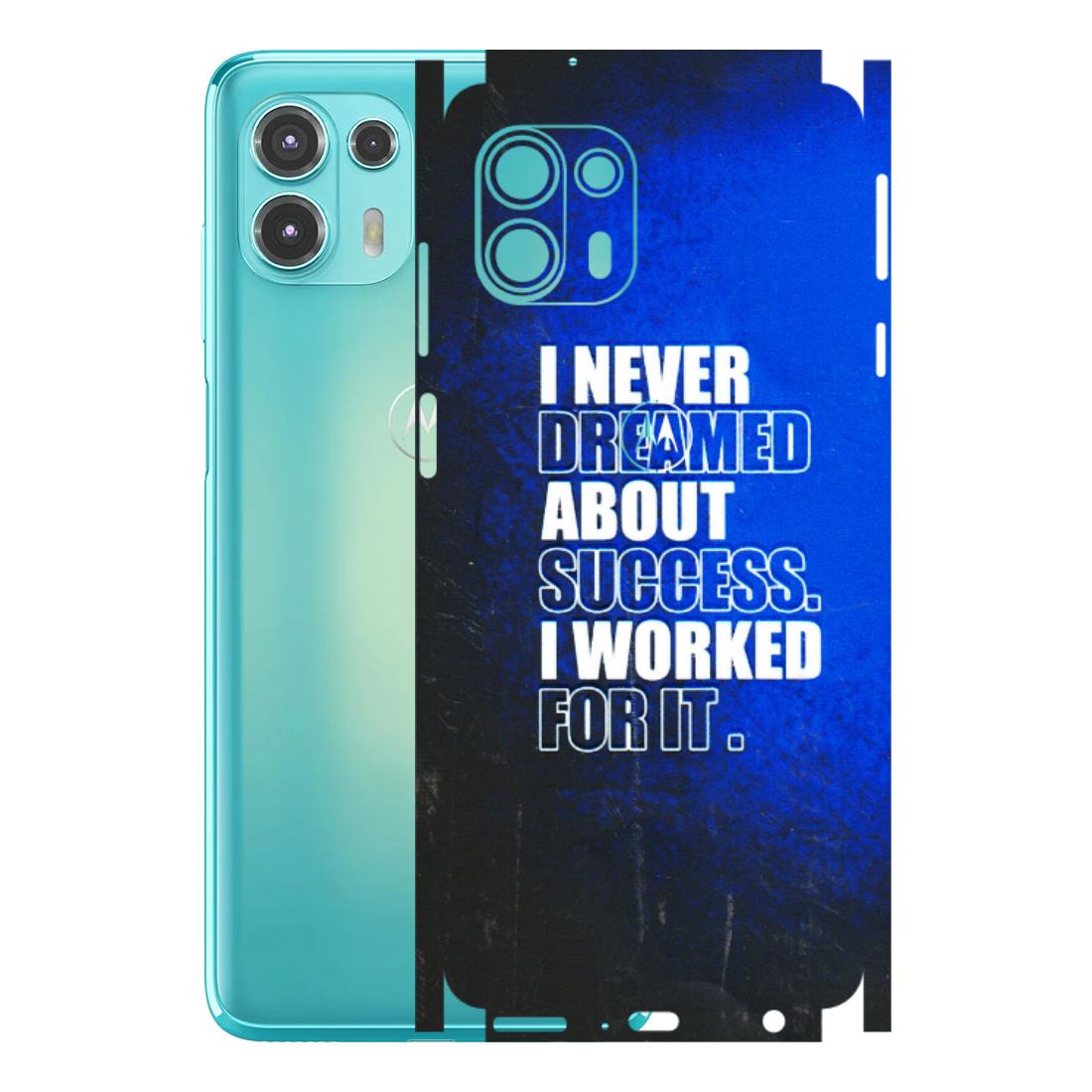 Motorola Phone Skins (All Models) - I Never Dreamed About Success - 3D Embossed Finish (L-283) Motorola Moto Edge 20 Fusion