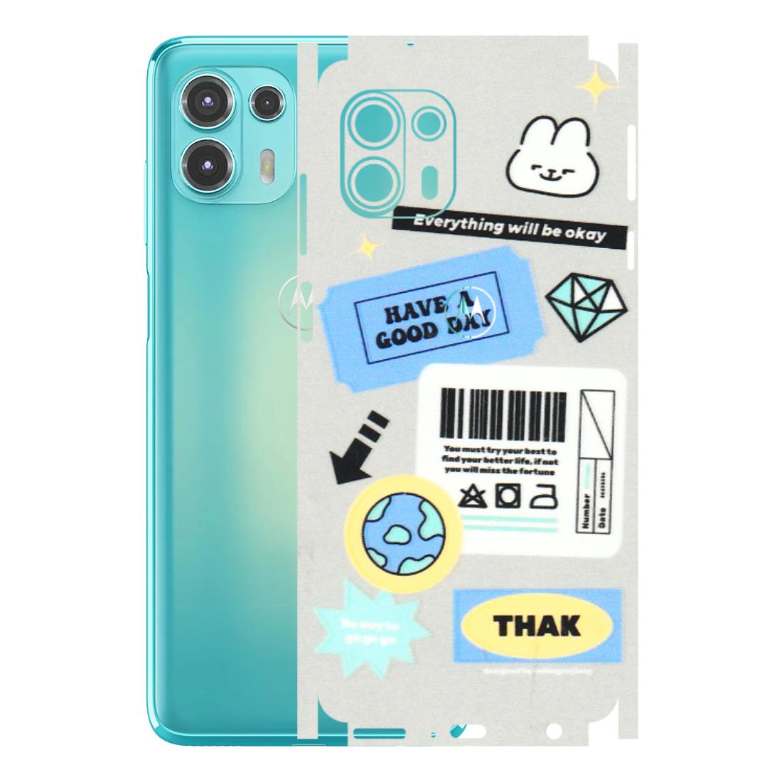 Motorola Phone Skins (All Models) - Will Be Okay Design - 3D Embossed Finish (L-316) Motorola Moto Edge 20 Fusion