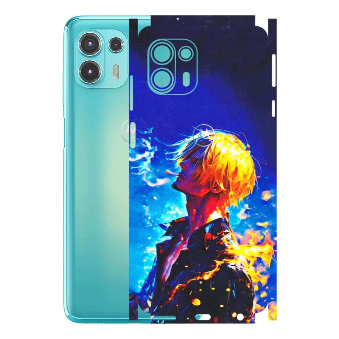 Motorola Phone Skins (All Models) - Sanji Vinsmoke One Piece - 3D Embossed Finish (L-319) Motorola Moto Edge 20 Fusion