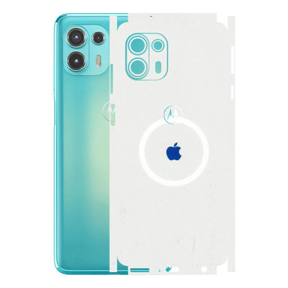 Motorola Phone Skins (All Models) - iPhone Magsafe Logo - 3D Embossed Finish (L-320) Motorola Moto Edge 20 Fusion