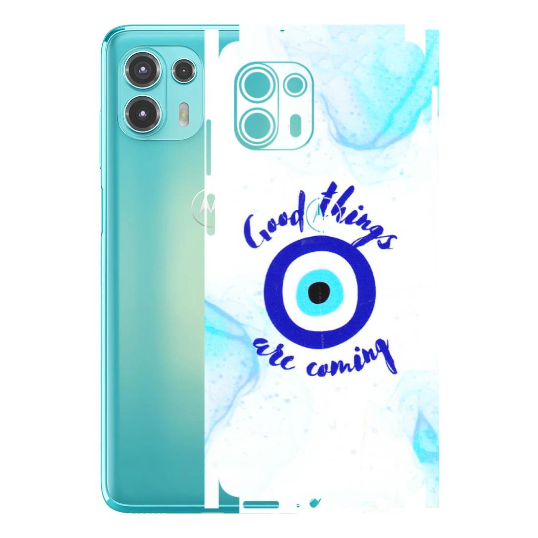 Motorola Phone Skins (All Models) - Evil Eye Good Things Are Coming - 3D Embossed Finish (L-322) Motorola Moto Edge 20 Fusion