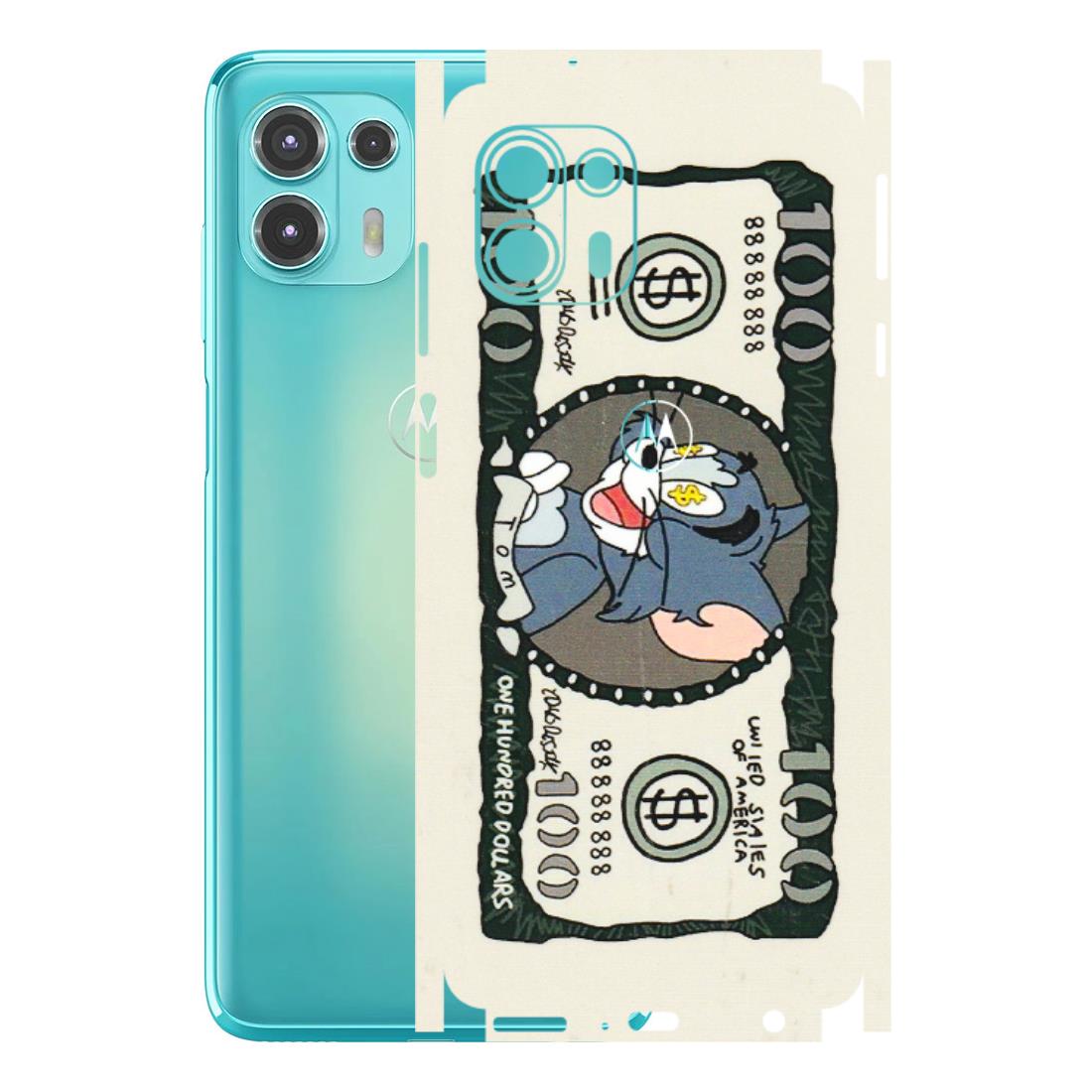 Motorola Phone Skins (All Models) - Tom Hundred Dollar - 3D Embossed Finish (L-324) Motorola Moto Edge 20 Fusion