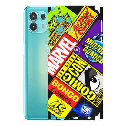 Motorola Phone Skins (All Models) - Bongo Comic Con - 3D Embossed Finish (L-325) Motorola Moto Edge 20 Fusion
