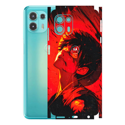 Motorola Phone Skins (All Models) - D.Luffy Power Up One Piece Anime - 3D Embossed Finish (L-326) Motorola Moto Edge 20 Fusion