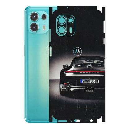 Motorola Phone Skins (All Models) - New Black Porsche GT3 - 3D Embossed Finish (L-327) Motorola Moto Edge 20 Fusion