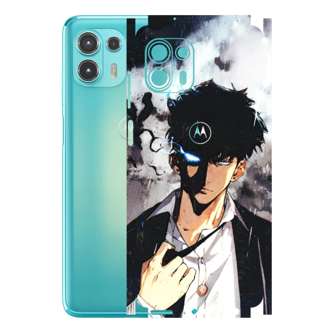 Motorola Phone Skins (All Models) - Sung Jinwoo Manhwa Anime - 3D Embossed Finish (L-328) Motorola Moto Edge 20 Fusion