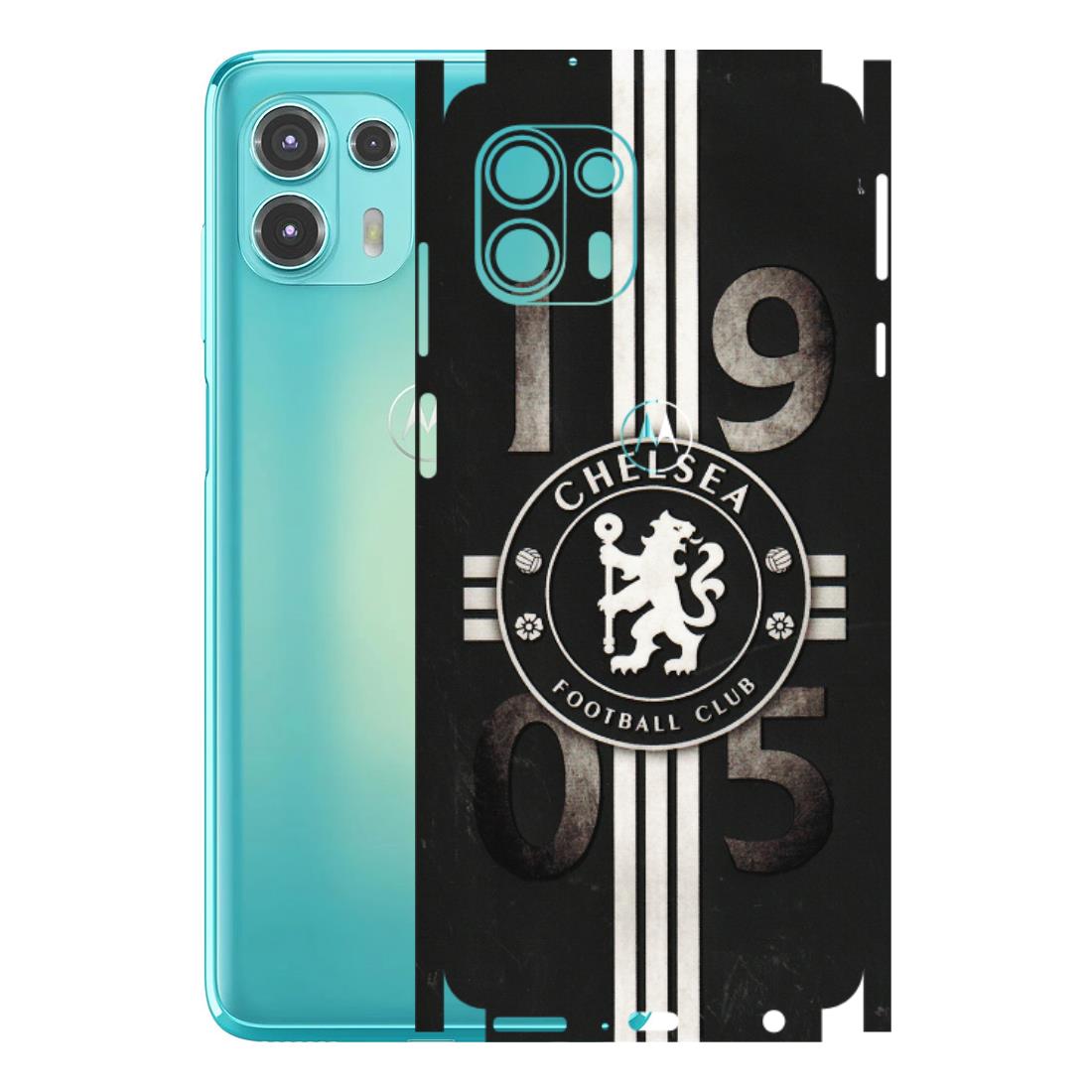 Motorola Phone Skins (All Models) - Chelsea Fan Club - 3D Embossed Finish (L-36) Motorola Moto Edge 20 Fusion