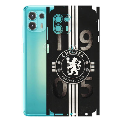 Motorola Phone Skins (All Models) - Chelsea Fan Club - 3D Embossed Finish (L-36) Motorola Moto Edge 20 Fusion