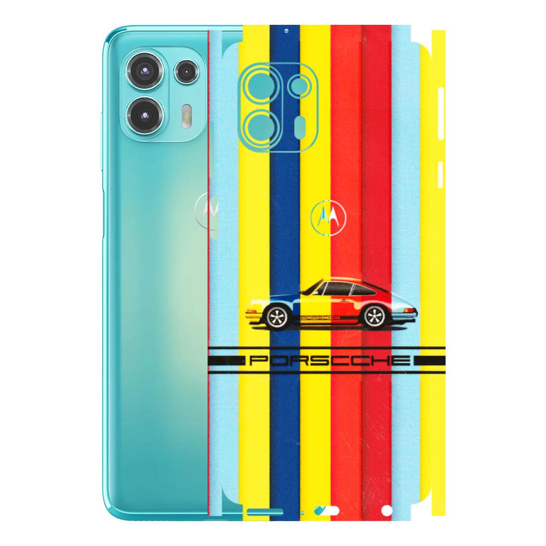 Motorola Phone Skins (All Models) - Multicolour Porche - 3D Embossed Finish (L-39) Motorola Moto Edge 20 Fusion