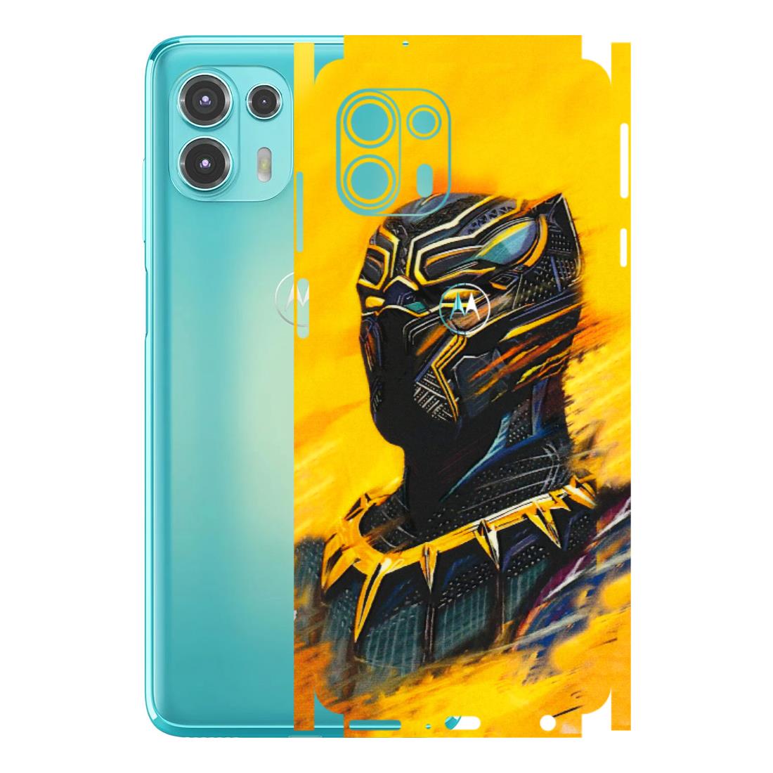 Motorola Phone Skins (All Models) - Yellow Panther - 3D Embossed Finish (L-54) Motorola Moto Edge 20 Fusion