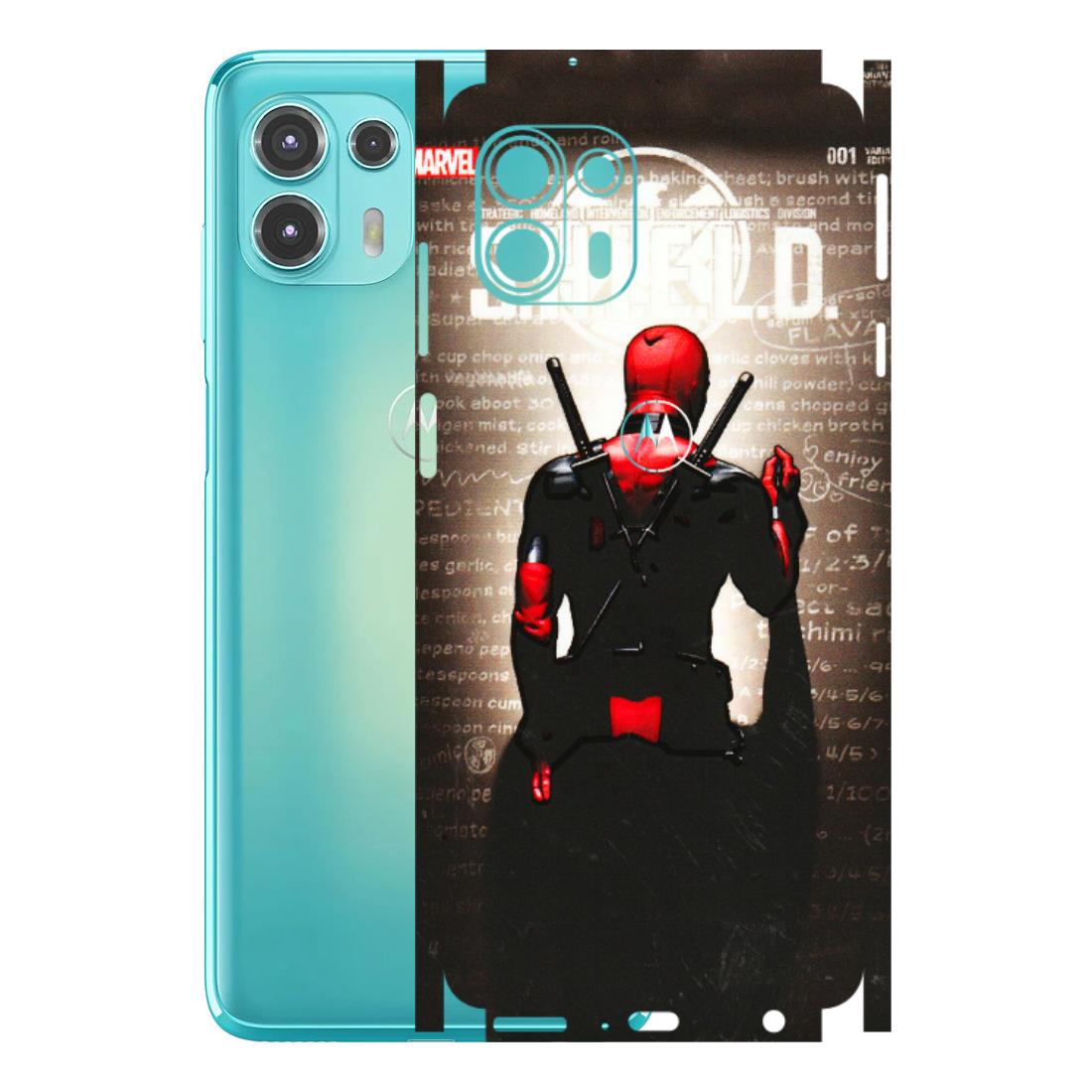Motorola Phone Skins (All Models) - Deadpool - 3D Embossed Finish (L-56) Motorola Moto Edge 20 Fusion