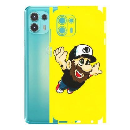 Motorola Phone Skins (All Models) - Flying Beardo - 3D Embossed Finish (L-60) Motorola Moto Edge 20 Fusion
