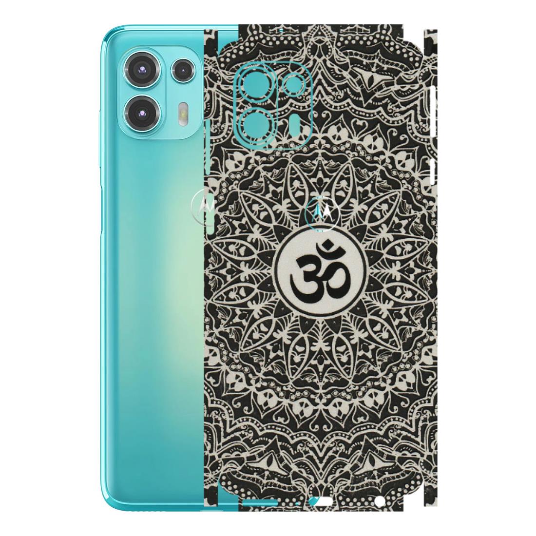 Motorola Phone Skins (All Models) - Aum Elegant Mandala - 3D Embossed Finish (L-62) Motorola Moto Edge 20 Fusion