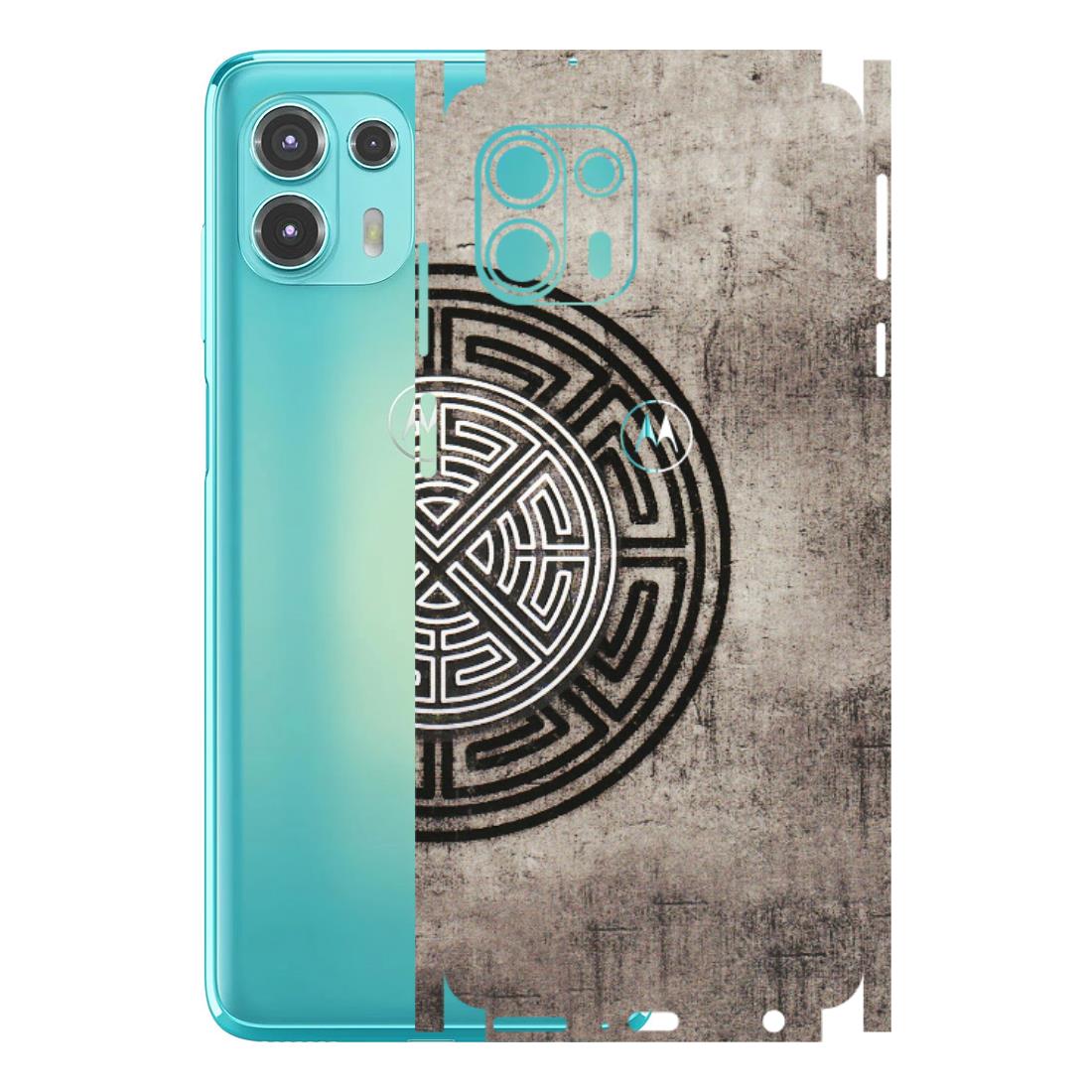 Motorola Phone Skins (All Models) - Mysterious Circular Design - 3D Embossed Finish (L-63) Motorola Moto Edge 20 Fusion