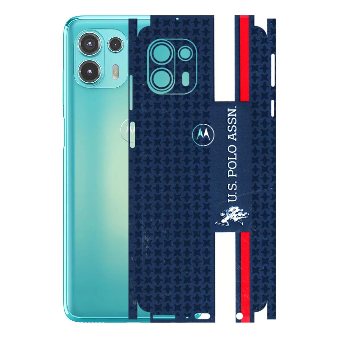 Motorola Phone Skins (All Models) - US POLO Designer Brand - 3D Embossed Finish (L-65) Motorola Moto Edge 20 Fusion
