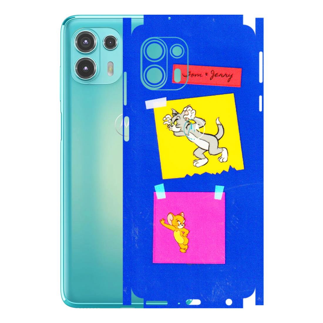 Motorola Phone Skins (All Models) - Tom N Jerry Sticky Notes - 3D Embossed Finish (L-88) Motorola Moto Edge 20 Fusion